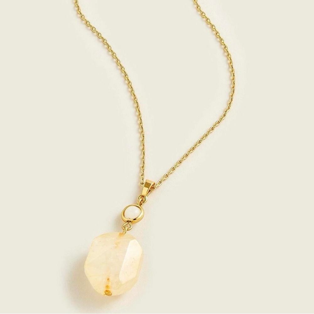 J. Crew Stone Pendant Necklace